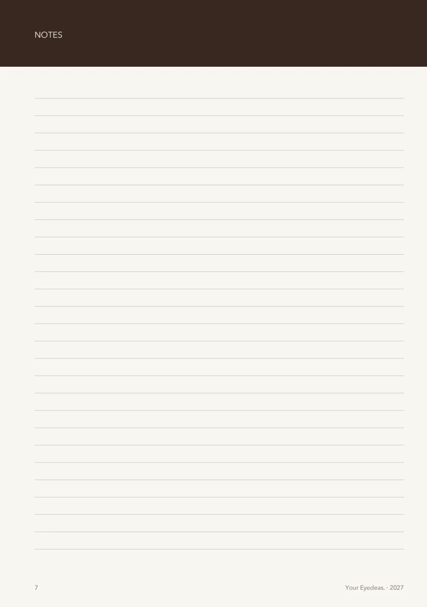 Monthly planning, page 7 of the Cacao / Oat planner